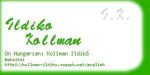 ildiko kollman business card